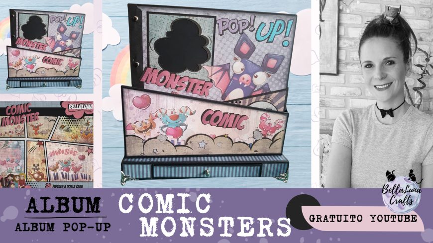 TALLER ONLINE ALBUM POP-UP COMIC MONSTERS