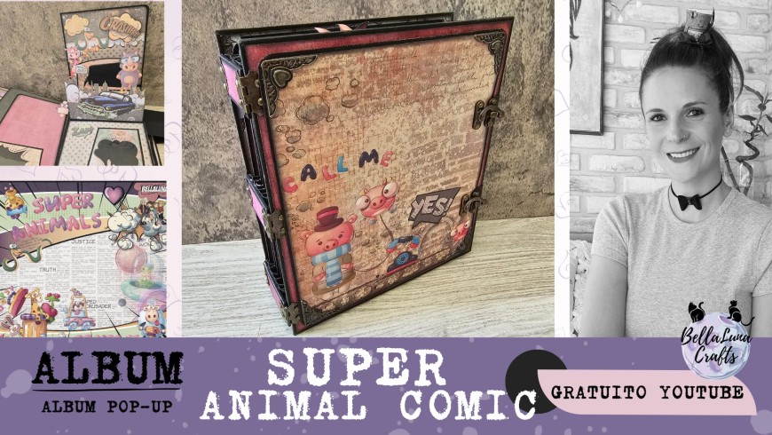 TALLER ONLINE ALBUM POP-UP SUPER ANIMALS COMIC
