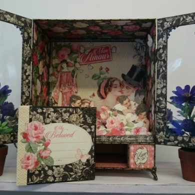 TALLER PRESENCIAL DE SCRAP EN MADRID ARMARIO MON AMOUR SABADO 16,30 DE ENERO Y 6 DE FEBRERO - BellalunaCrafts - Scrapbooking