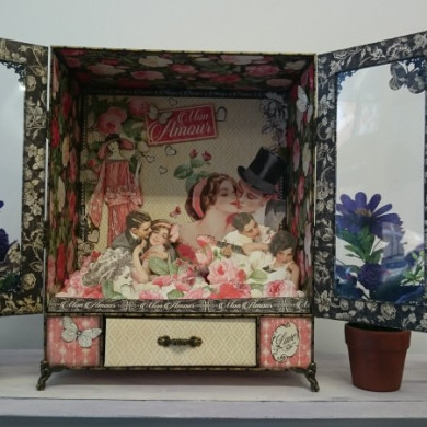 TALLER PRESENCIAL DE SCRAP EN MADRID ARMARIO MON AMOUR SABADO 16,30 DE ENERO Y 6 DE FEBRERO - BellalunaCrafts - Scrapbooking
