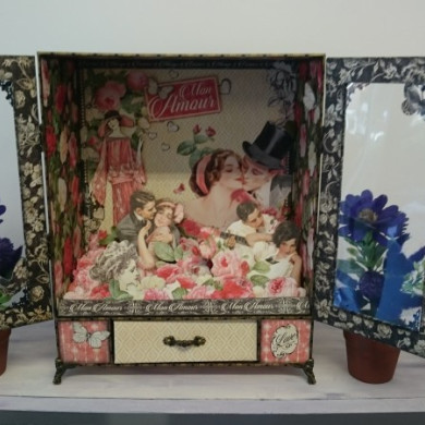 TALLER PRESENCIAL DE SCRAP EN MADRID ARMARIO MON AMOUR SABADO 16,30 DE ENERO Y 6 DE FEBRERO - BellalunaCrafts - Scrapbooking
