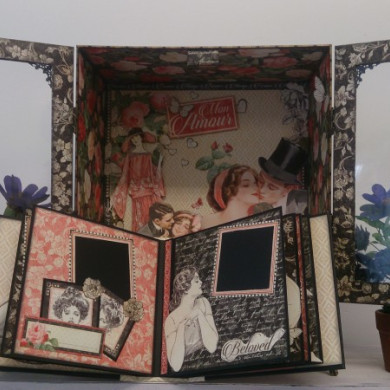 TALLER PRESENCIAL DE SCRAP EN MADRID ARMARIO MON AMOUR SABADO 16,30 DE ENERO Y 6 DE FEBRERO - BellalunaCrafts - Scrapbooking