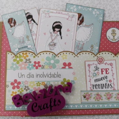 TALLER PRESENCIAL EN MADRID ALBUM MI PRIMERA COMUNION SABADOS 22, 29 DE ABRIL Y 6 DE MAYO - BellalunaCrafts - Scrapbooking