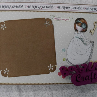 TALLER PRESENCIAL EN MADRID ALBUM MI PRIMERA COMUNION SABADOS 22, 29 DE ABRIL Y 6 DE MAYO - BellalunaCrafts - Scrapbooking