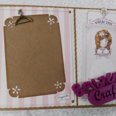 TALLER PRESENCIAL EN MADRID ALBUM MI PRIMERA COMUNION SABADOS 22, 29 DE ABRIL Y 6 DE MAYO - BellalunaCrafts - Scrapbooking