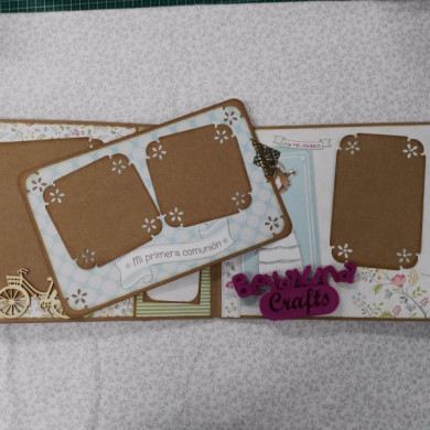TALLER PRESENCIAL EN MADRID ALBUM MI PRIMERA COMUNION SABADOS 22, 29 DE ABRIL Y 6 DE MAYO - BellalunaCrafts - Scrapbooking