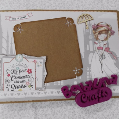 TALLER PRESENCIAL EN MADRID ALBUM MI PRIMERA COMUNION SABADOS 22, 29 DE ABRIL Y 6 DE MAYO - BellalunaCrafts - Scrapbooking