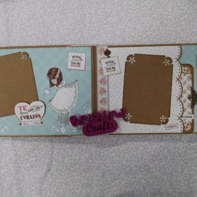 TALLER PRESENCIAL EN MADRID ALBUM MI PRIMERA COMUNION SABADOS 22, 29 DE ABRIL Y 6 DE MAYO - BellalunaCrafts - Scrapbooking