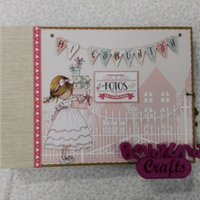 TALLER PRESENCIAL EN MADRID ALBUM MI PRIMERA COMUNION SABADOS 22, 29 DE ABRIL Y 6 DE MAYO - BellalunaCrafts - Scrapbooking