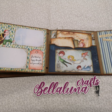 RESERVA TALLER PRESENCIAL EN MADRID ALBUM NEVERLAND MIERCOLES 24 ABRIL, 8 y 22 DE MAYO - BellalunaCrafts - Scrapbooking