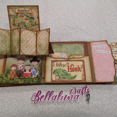 RESERVA TALLER PRESENCIAL EN MADRID ALBUM NEVERLAND MIERCOLES 24 ABRIL, 8 y 22 DE MAYO - BellalunaCrafts - Scrapbooking