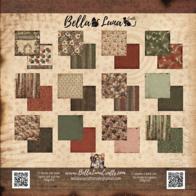BELLALUNA REDHOOD BASICOS COLLECTION 8"X8" - BellalunaCrafts - Scrapbooking