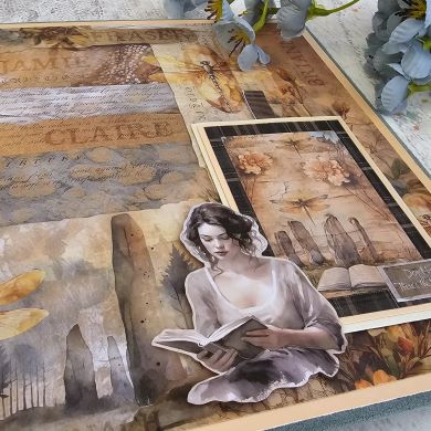 SCRAPBOOKING ONLINE WORKSHOP SASSENACH ALBUM WITHOUT KIT - BellalunaCrafts - Scrapbooking