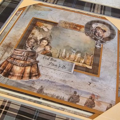 SCRAPBOOKING ONLINE WORKSHOP SASSENACH ALBUM WITHOUT KIT - BellalunaCrafts - Scrapbooking