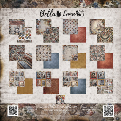 BELLALUNA MIRROR MIRROR BASICOS COLLECTION 8"x8" - BellalunaCrafts - Scrapbooking