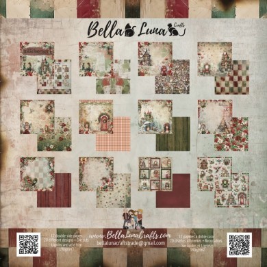 BELLALUNA XMAS FANTASY COLLECTION 8"X8" - BellalunaCrafts - Scrapbooking
