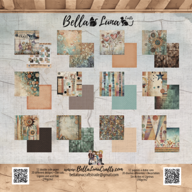 BELLALUNA CRAZY PETS BASICS COLLECTION 8X8" - BellalunaCrafts - Scrapbooking