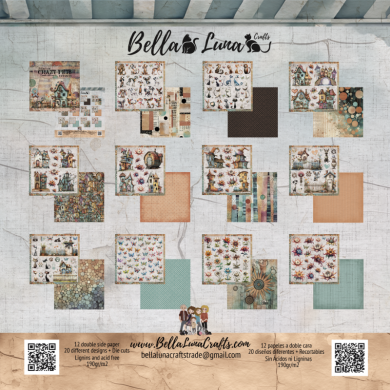 BELLALUNA CRAZY PETS CUT-OUTS COLLECTION 8X8" - BellalunaCrafts - Scrapbooking