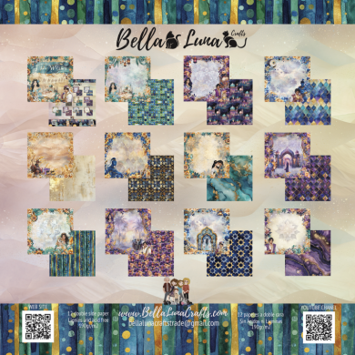 BELLALUNA THREE WISHES COLLECTION 8X8" - BellalunaCrafts - Scrapbooking
