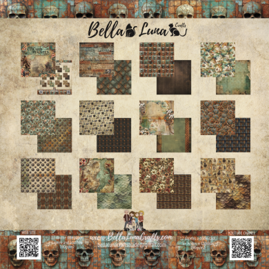 BELLALUNA CURSED PIRATES BASICS COLLECTION 12X12" - BellalunaCrafts - Scrapbooking