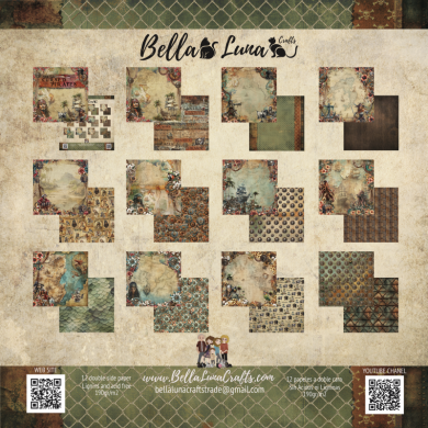 BELLALUNA CURSED PIRATES COLLECTION 8" x 8" - BellalunaCrafts - Scrapbooking