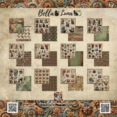 BELLALUNA CURSED PIRATES CUT-OUTS COLLECTION 8" x 8" - BellalunaCrafts - Scrapbooking