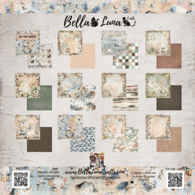 BELLALUNA BE MY BABY COLLECTION 8" x 8" - BellalunaCrafts - Scrapbooking