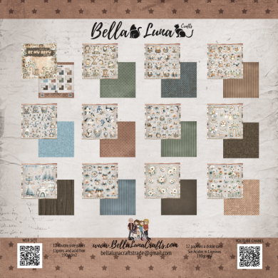 BELLALUNA BE MY BABY BASICS CUT-OUTS COLLECTION 8" x 8" - BellalunaCrafts - Scrapbooking