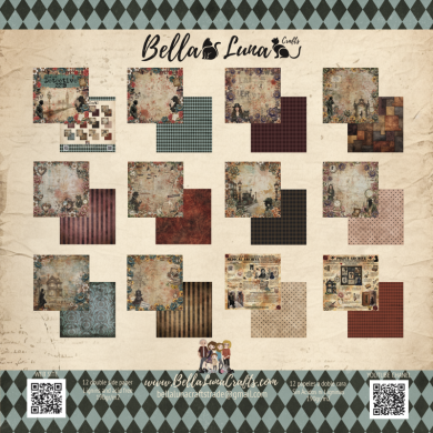 BELLALUNA DETECTIVE 221B COLLECTION 12X12" - BellalunaCrafts - Scrapbooking