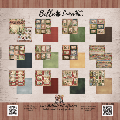 BELLALUNA WHISPERING WOODS FRAMES & COMPLEMENTS COLLECTION 12X12" - BellalunaCrafts - Scrapbooking