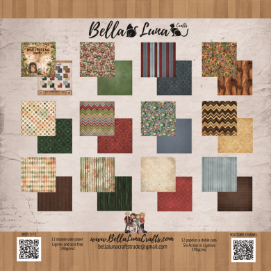 BELLALUNA WHISPERING WOODS BASICS COLLECTION 8X8" - BellalunaCrafts - Scrapbooking