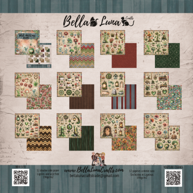 BELLALUNA WHISPERING WOODS CUT-OUTS COLLECTION 8X8" - BellalunaCrafts - Scrapbooking